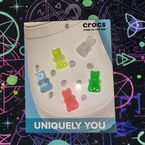 Crocs Handmade Jibbitz 5pc gummy bear set 11 glow in the dark gummi bears